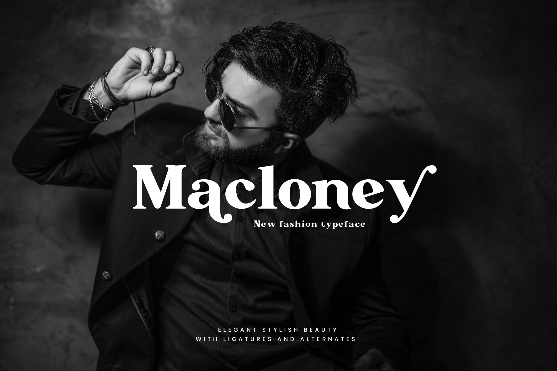 大胆优雅粗体衬线英文字体 Macloney – Bold S