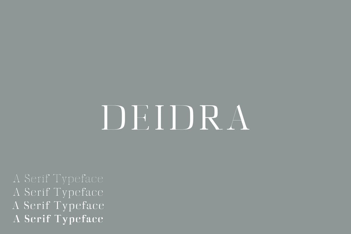 衬线字体系列字体家族 Diedra Serif Font F