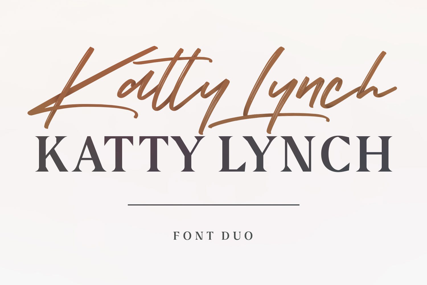 笔刷艺术字体＆衬线字体合集 Katty Lynch #71