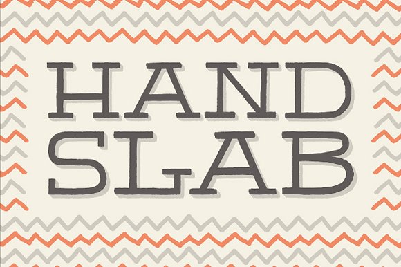 英文手绘衬线字体下载 HandSlab #109978