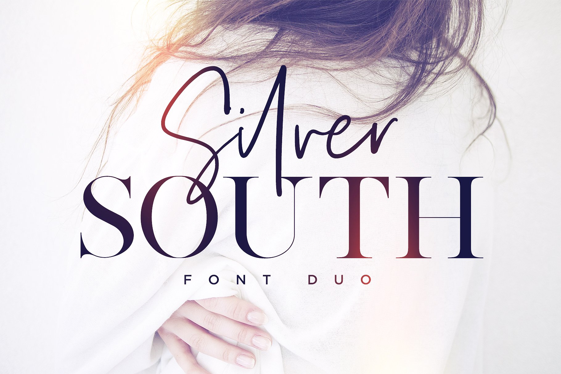 时尚的衬线字体和脚本字体 Silver South Font