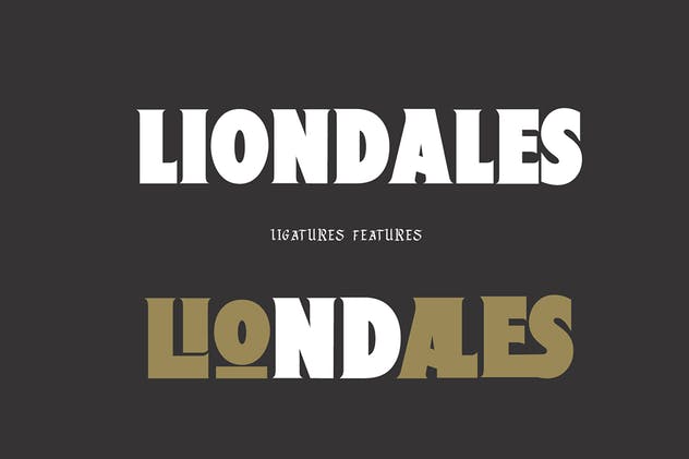 现代版式设计英文衬线字体 Liondales &am