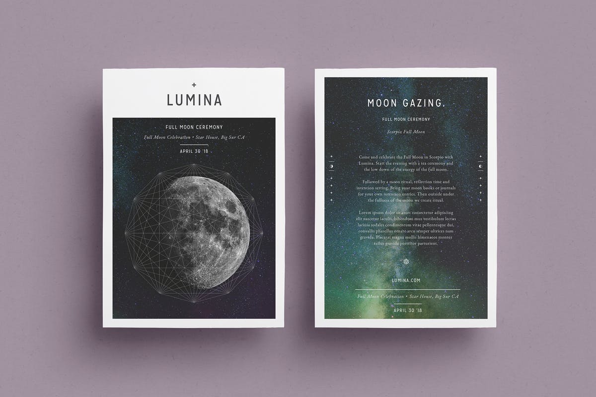 朴素设计风格多用途传单设计模板 LUMINA Flyer