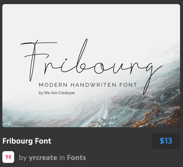 精美弗里堡字体Fribourg Font