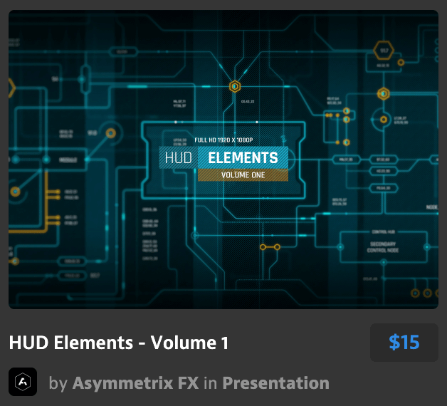 科技感平视显示器元件HUD Elements - Volum