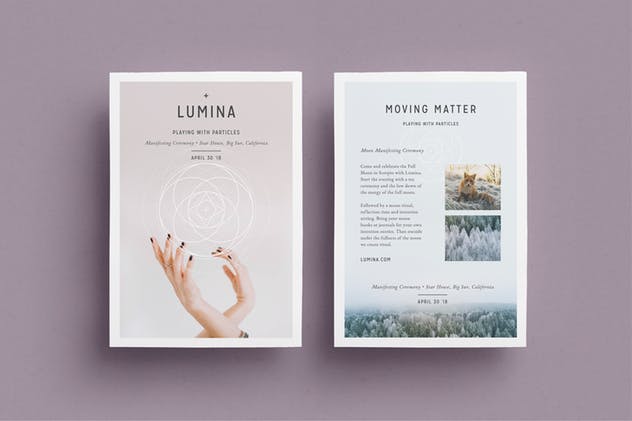 朴素设计风格多用途传单设计模板 LUMINA Flyer