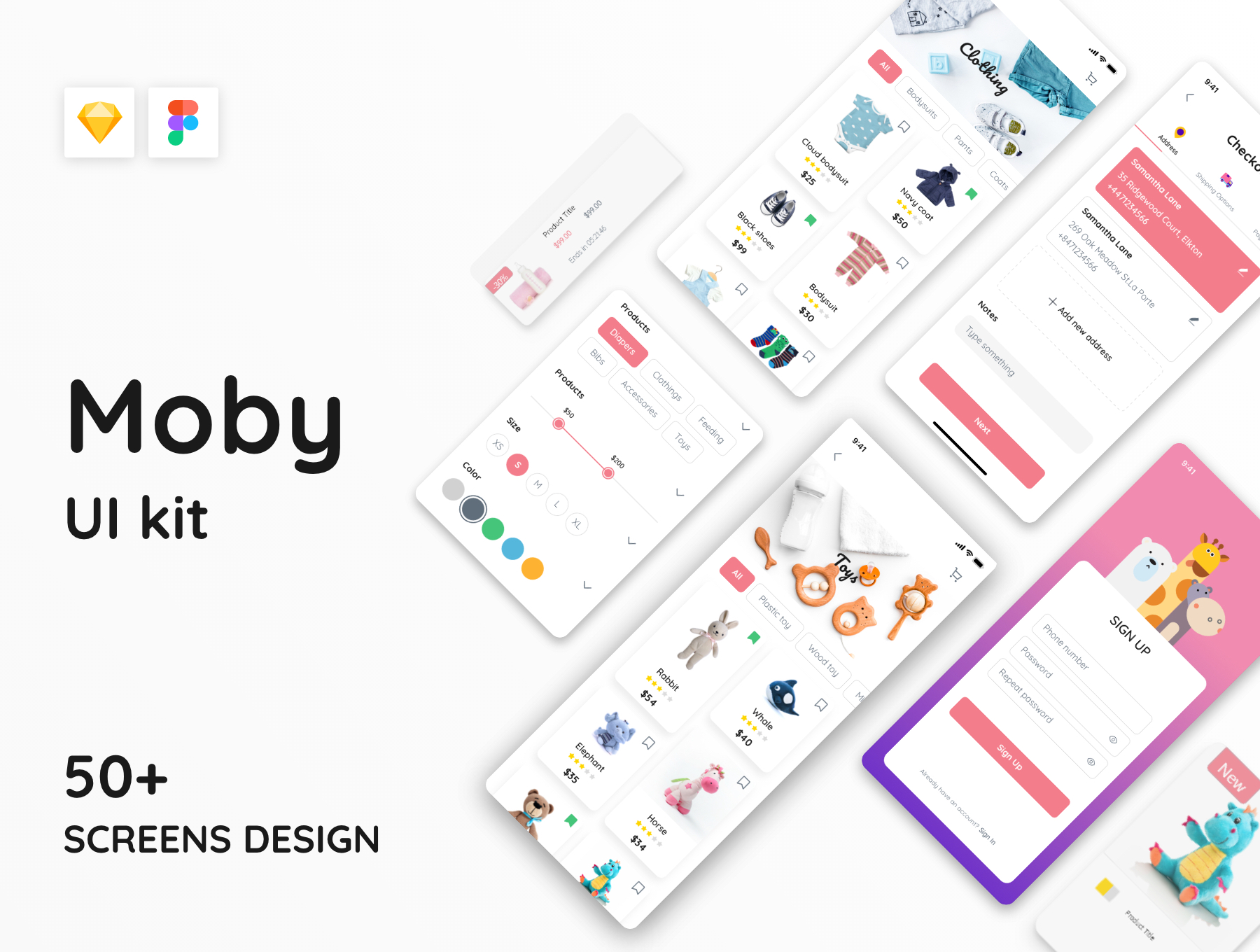 电子商务应用程序用户界面工具包Moby E-commerce
