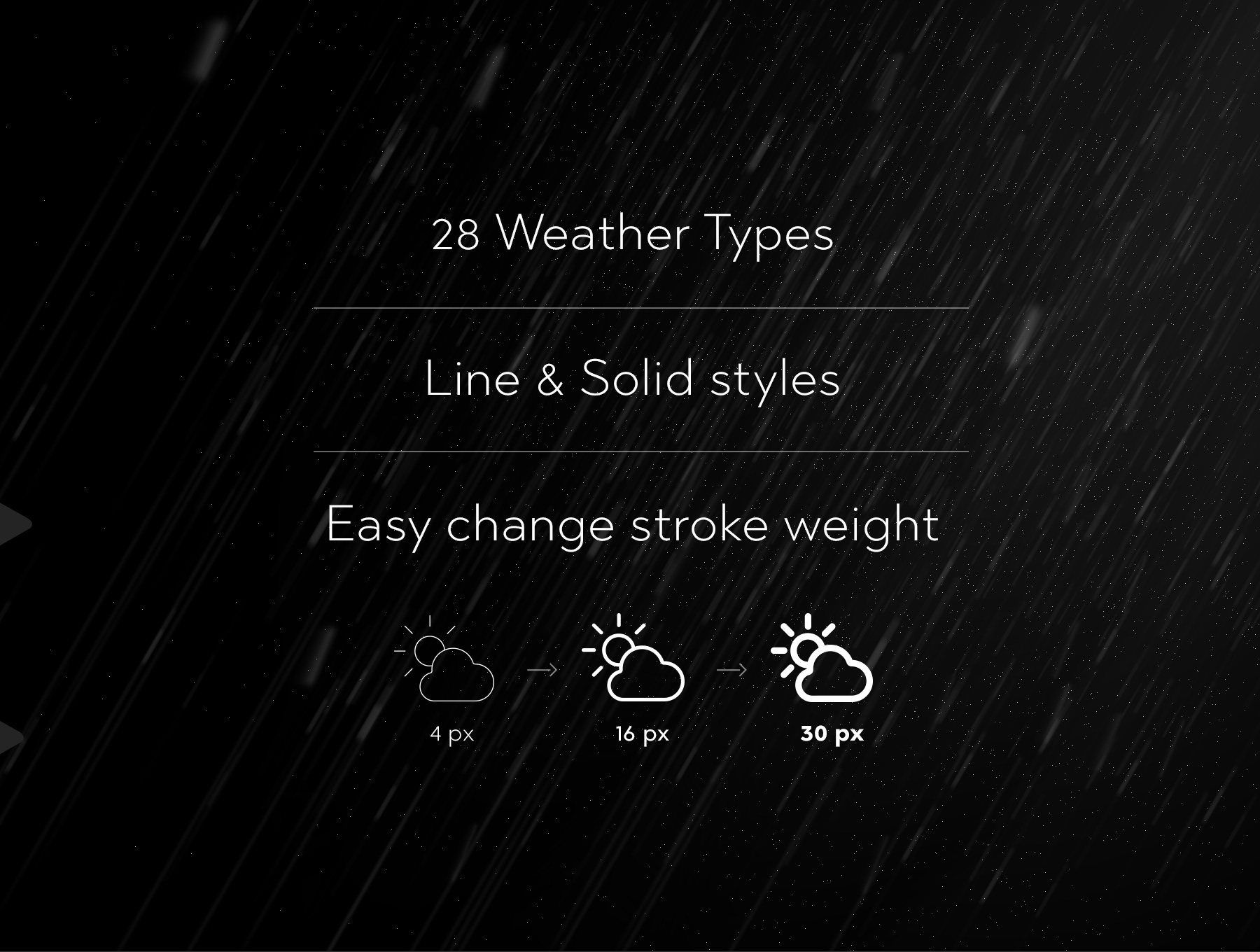 高端多用途天气图标Weather Icons