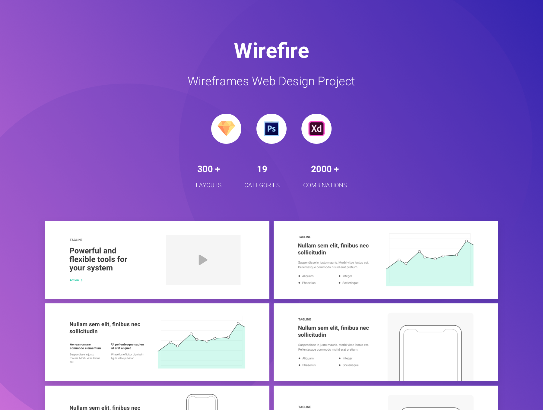 线框套件网页设计Wirefire - Wireframe K