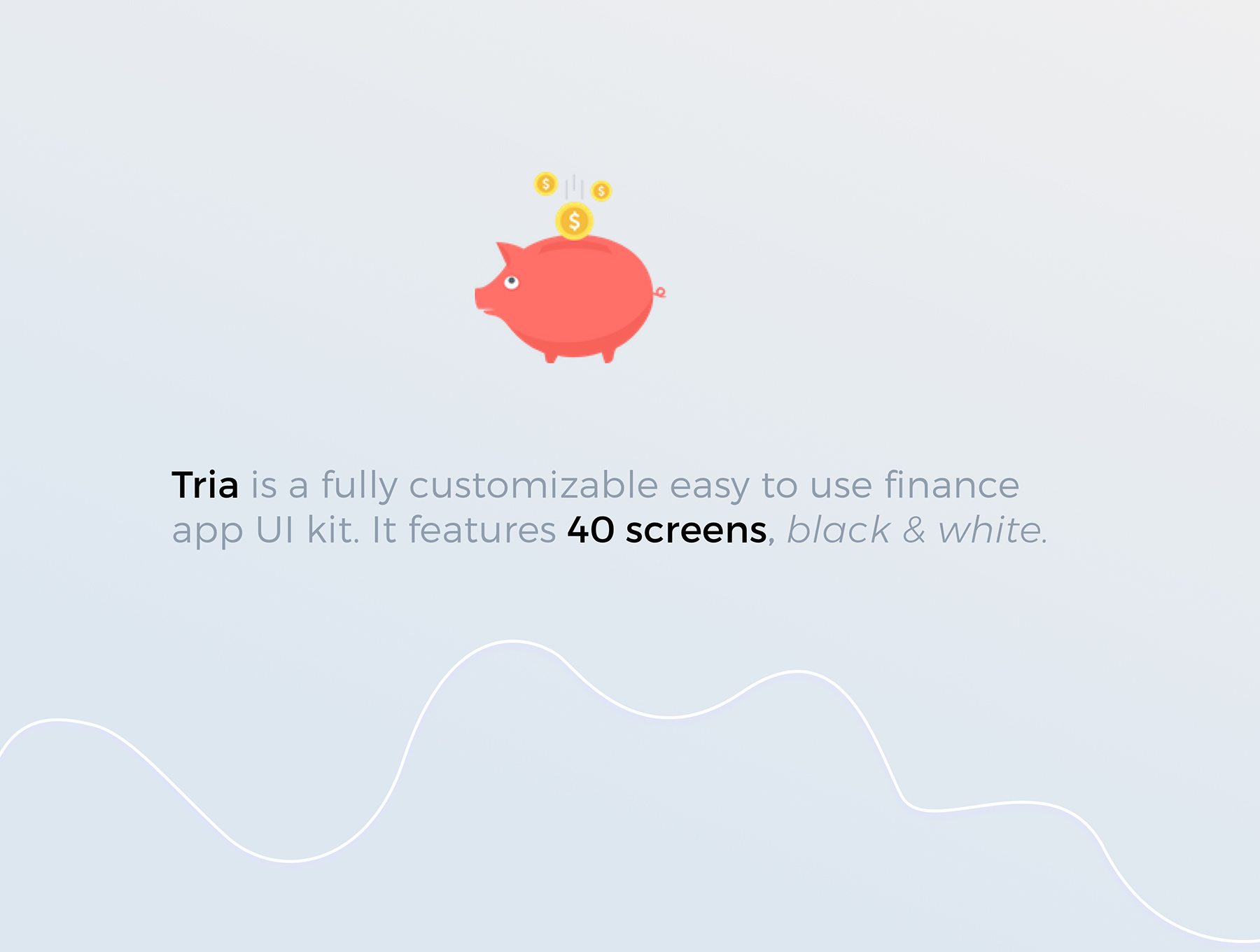 应用程序用户界面工具包Tria Finance App UI