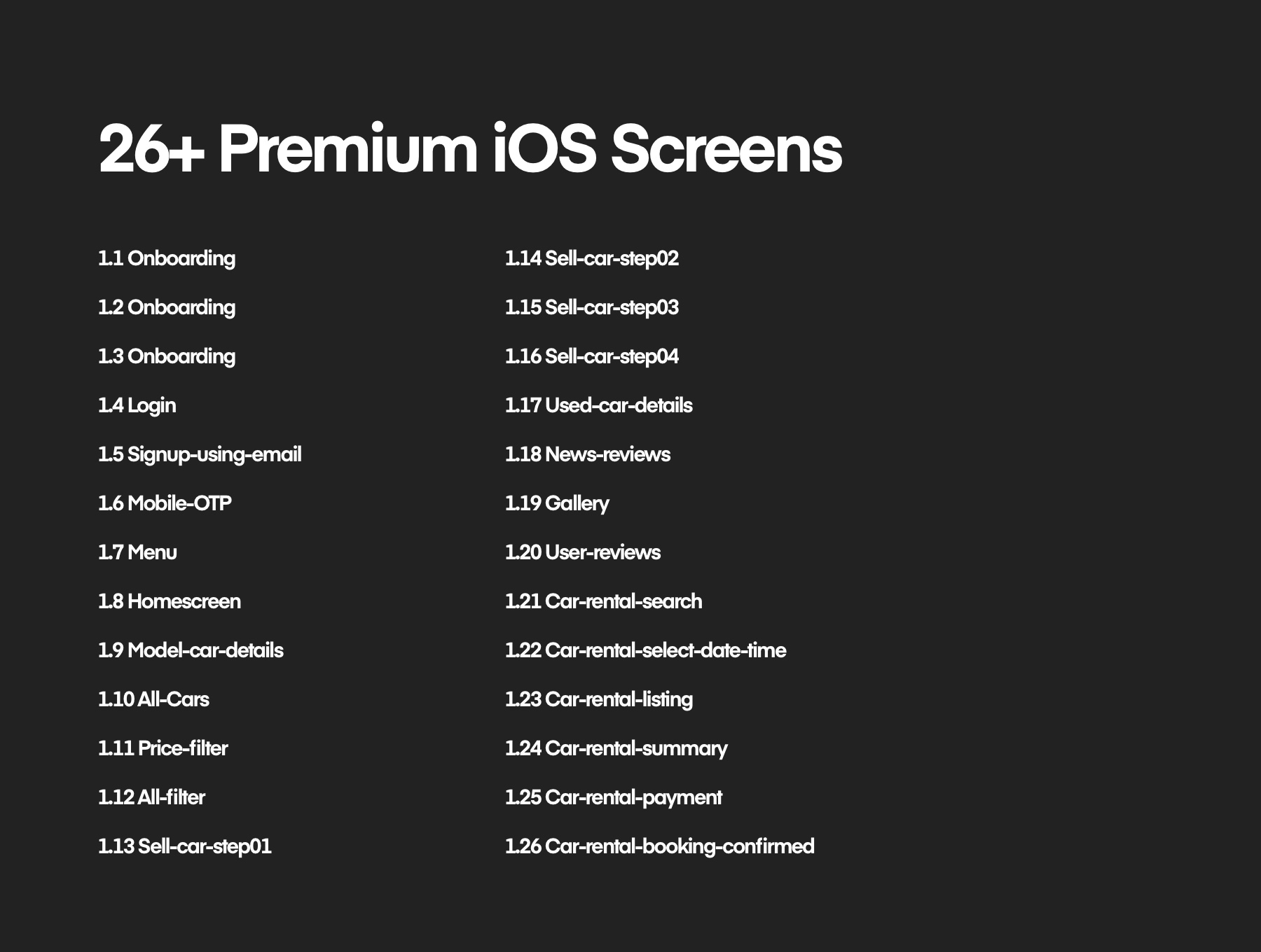 汽车高级iOS应用程序用户界面工具包草图 Premium i