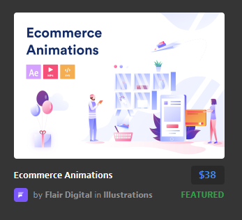 工作版电子商务动画Ecommerce Animations