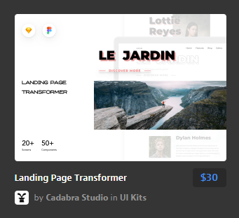 登录页变压器设计Landing Page Transform
