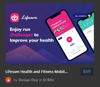 健康和健身移动应用程序-用户界面工具包Fitness Mob