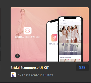 电子商务用户界面工具包Bridal Ecommerce UI