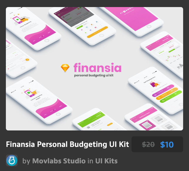 个人预算UI工具包Finansia Personal Bud
