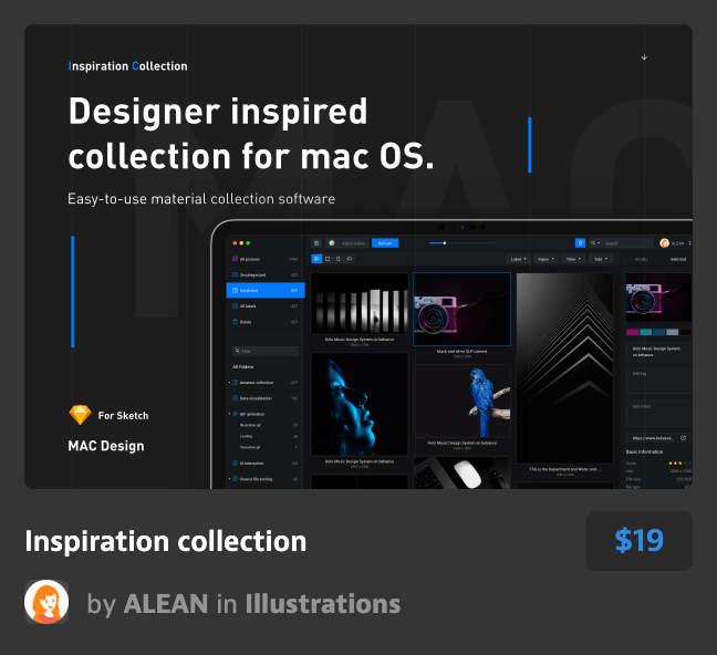 现代简约创意网站UI设计灵感系列Inspiration co