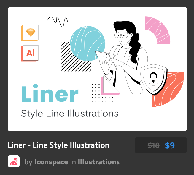 线条式插图Liner - Line Style Illust