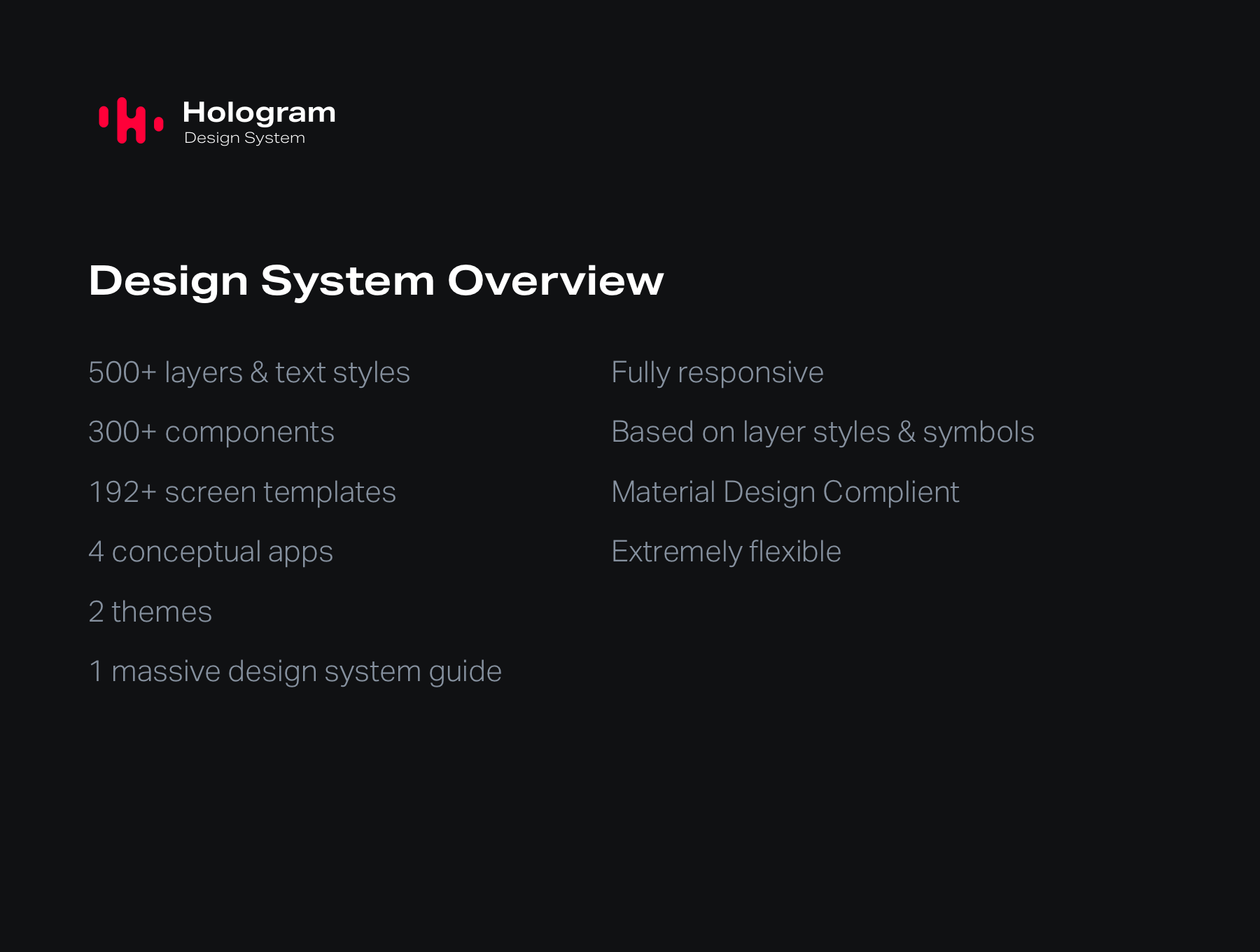 全息设计系统Hologram Design System