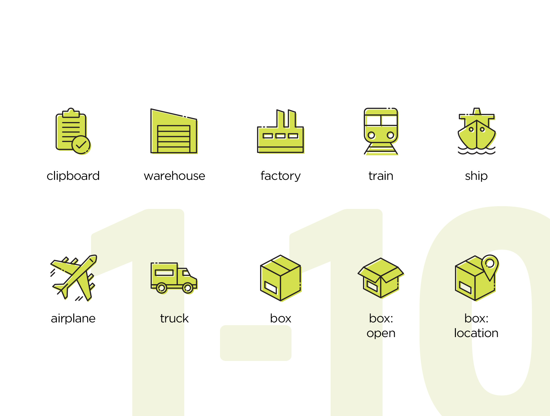 物流动画图标 Logistics Animated Icon