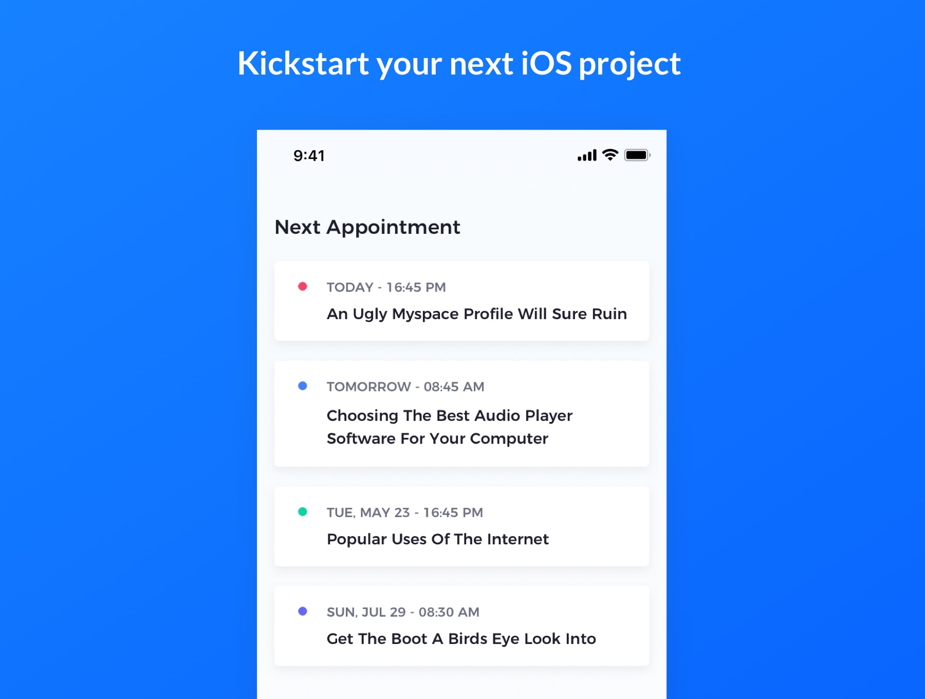 iOS用户界面工具包Eleganza iOS UI Kit