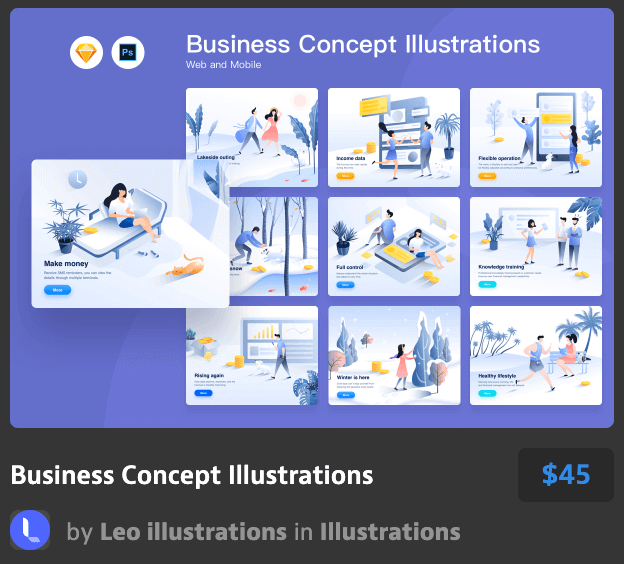 商业概念插图Business Concept Illustr
