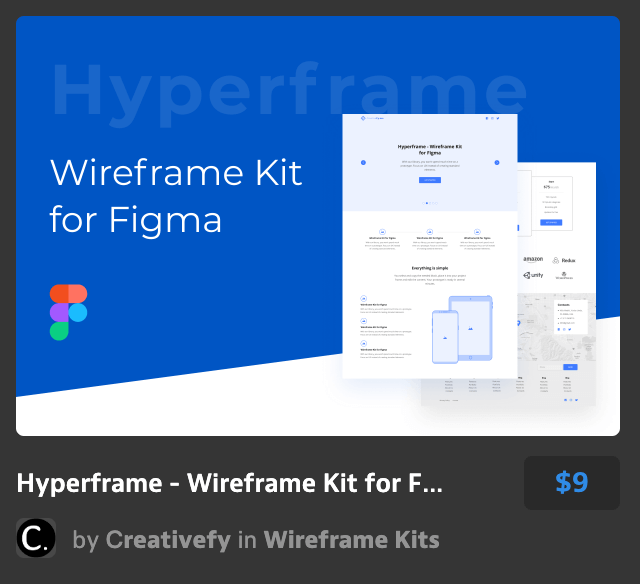 信息数据线框套件Wireframe Kit for Figm