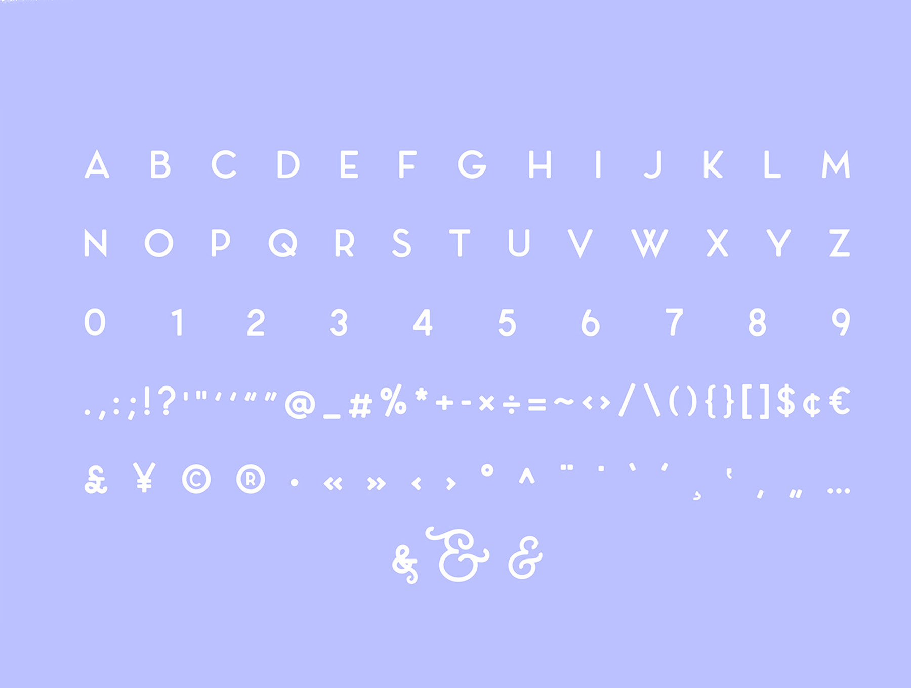 字体的现代优雅无衬线系列 Elegant Sans Seri