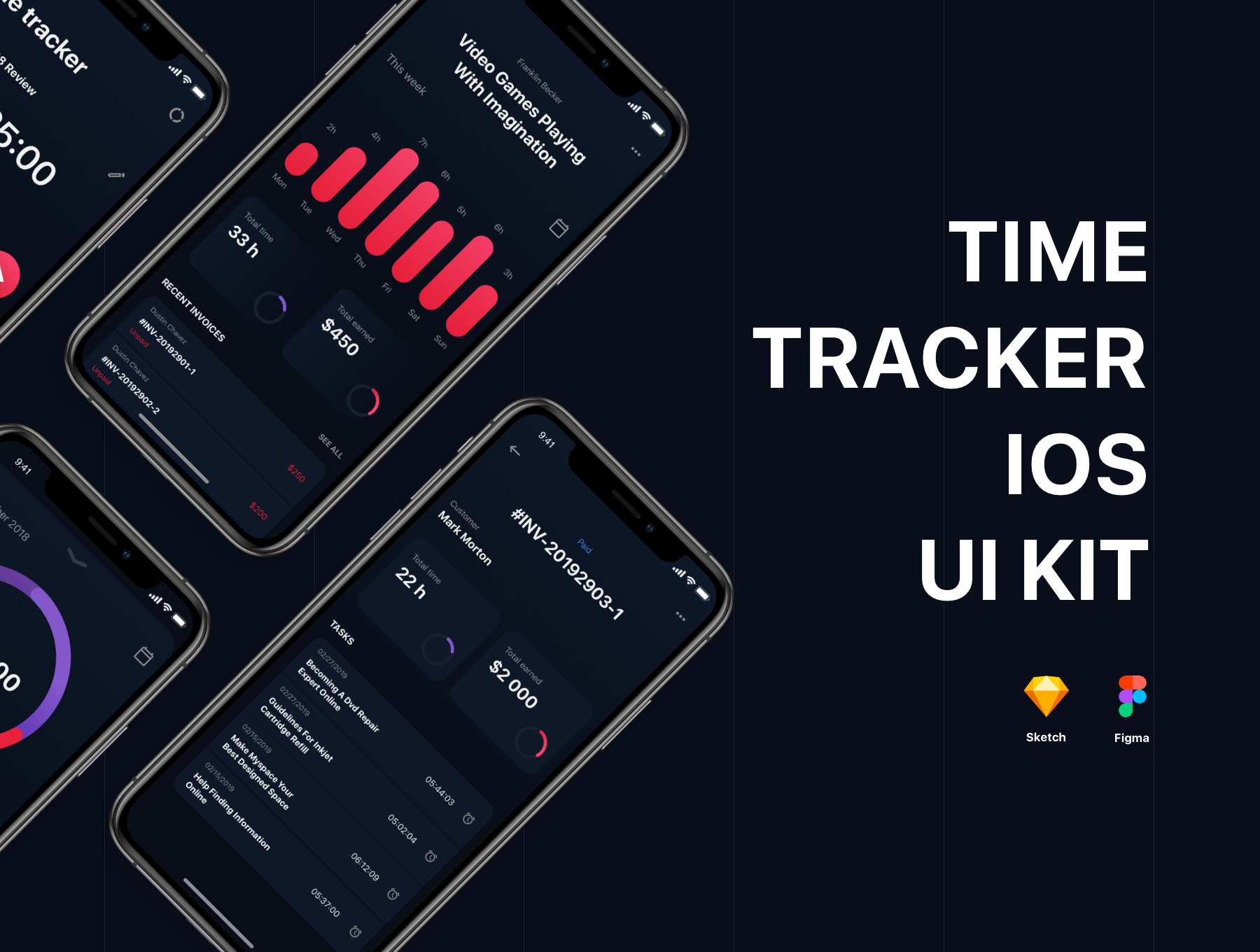 iOS用户界面工具包Timetracker iOS UI K