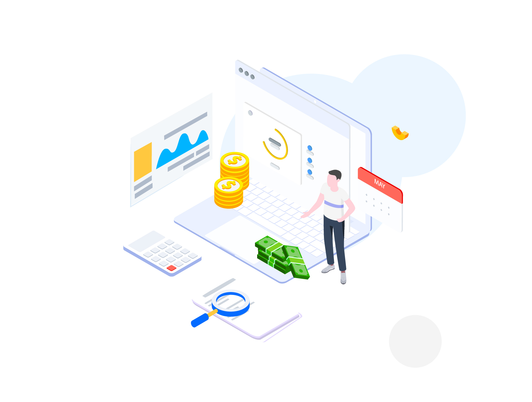 财务套件等距图Finance Kit Isometric I