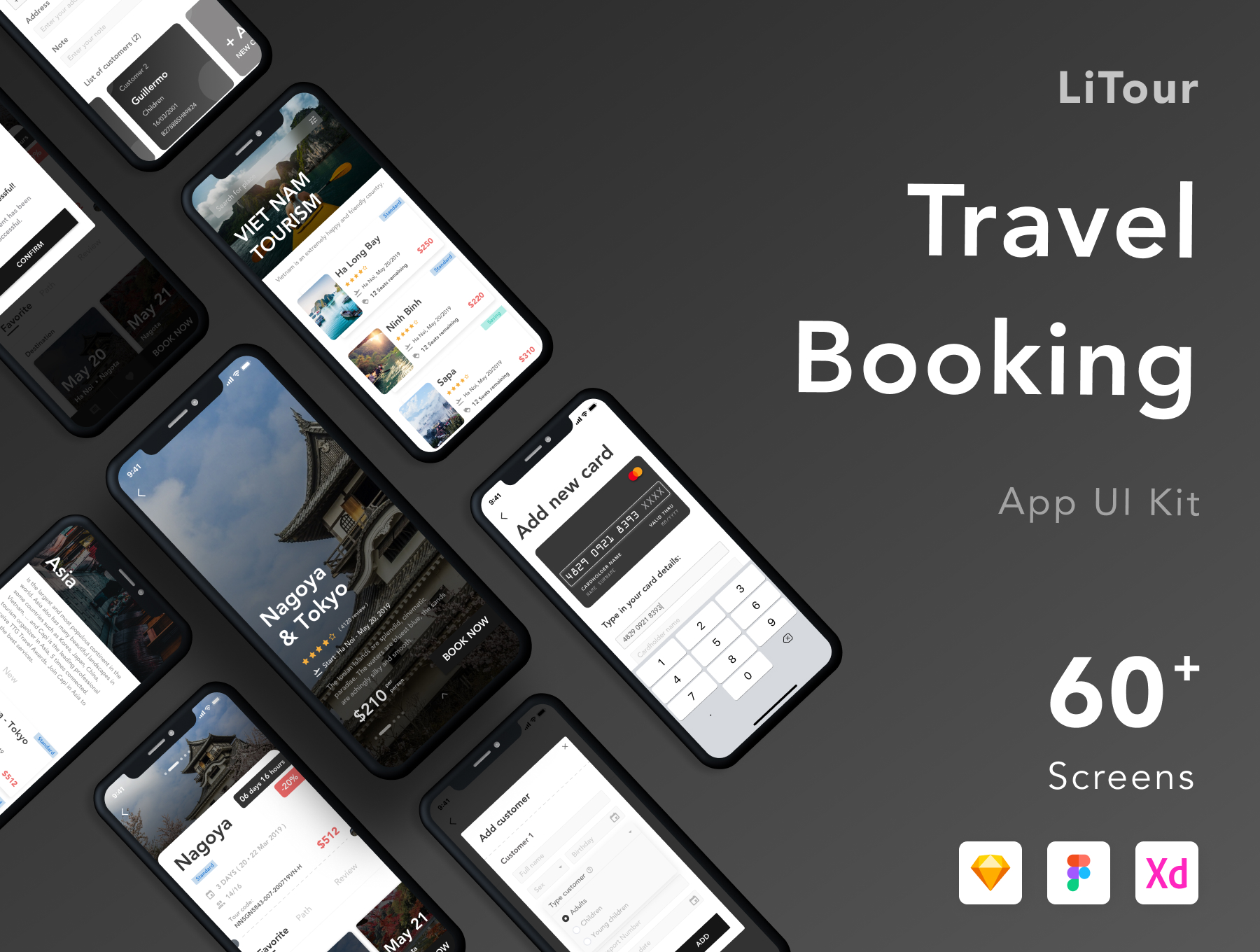 旅行预订应用程序用户界面工具包Travel Booking