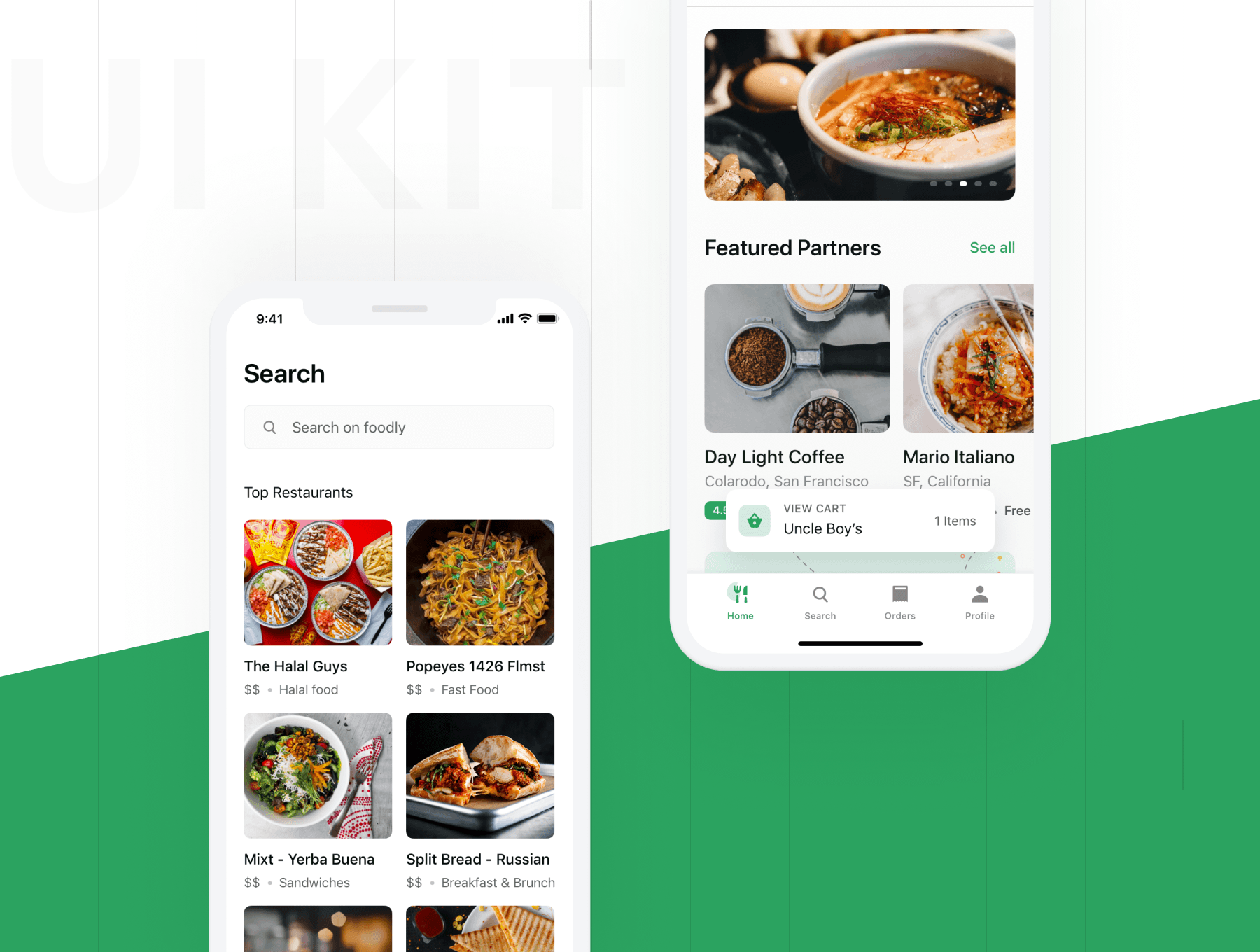 美食烹饪食谱app应用界面设计Foodly