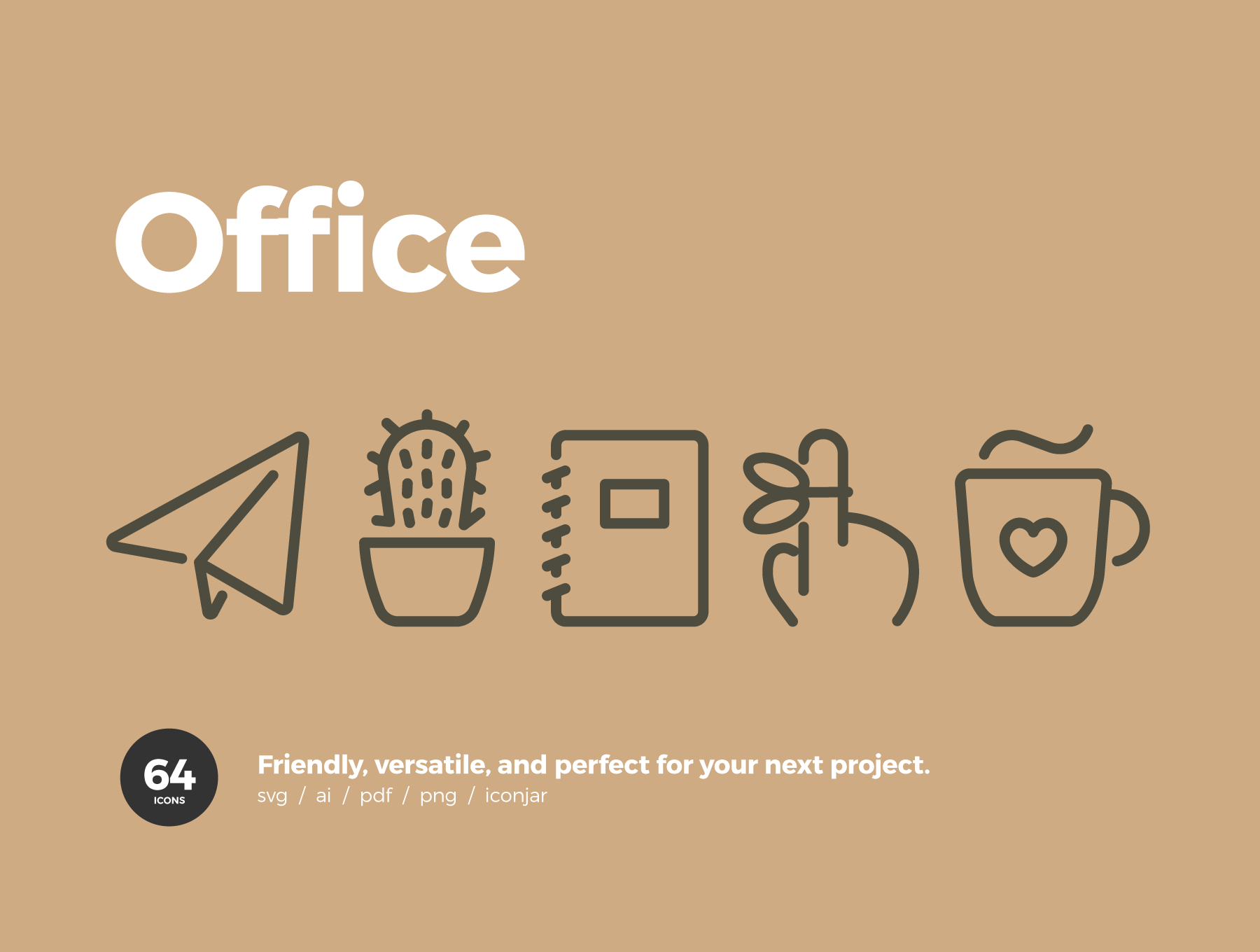 复古办公室图标Office Icons