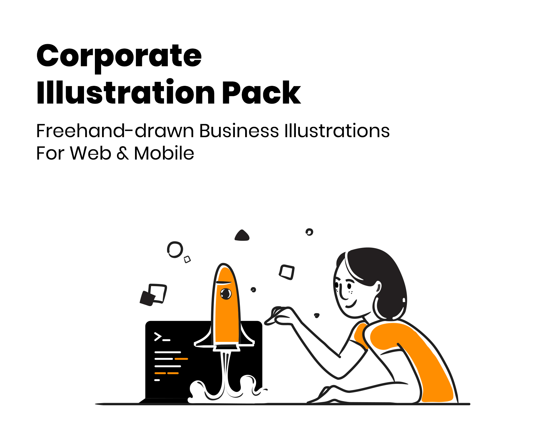企业宣传概念设计插图包Corporate Illustrat