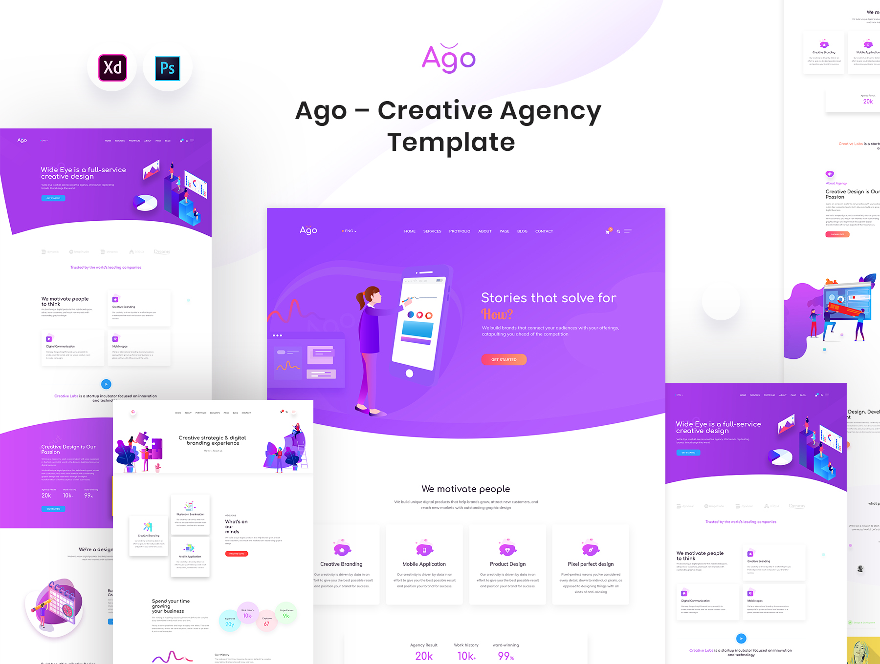 创意机构模板Ago - Creative Agency Te