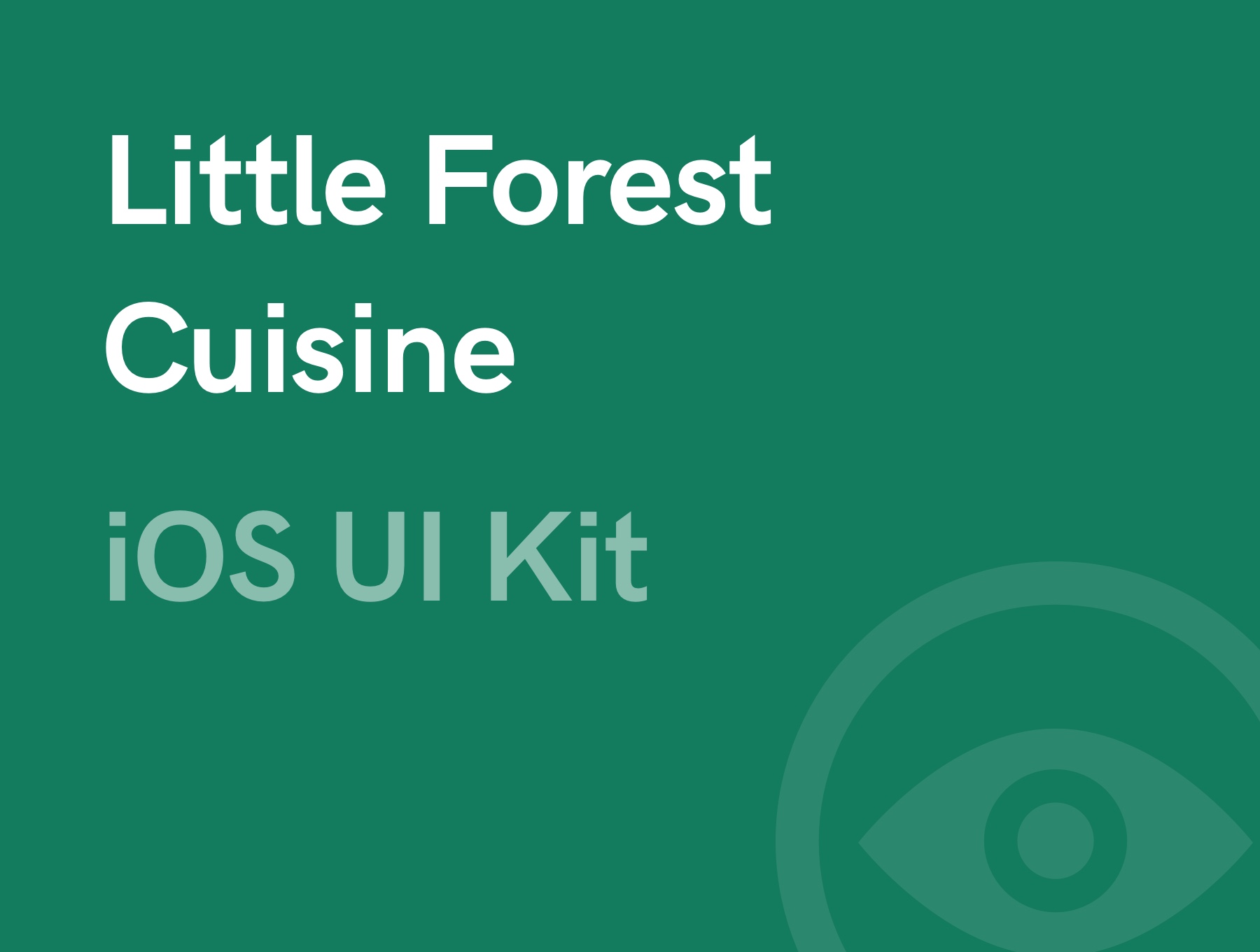 小森林美食UI套件Little Forest Cuisine