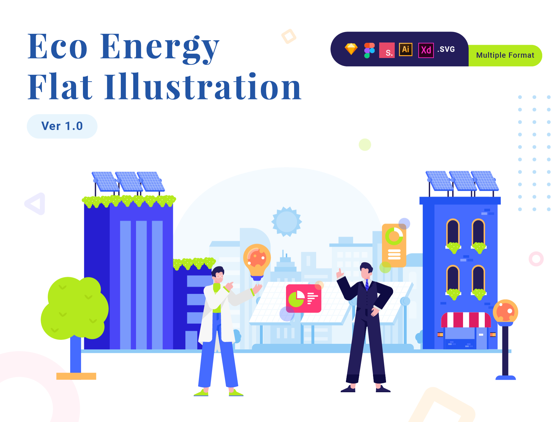 可再生能源插图工具包 Energy Illustration