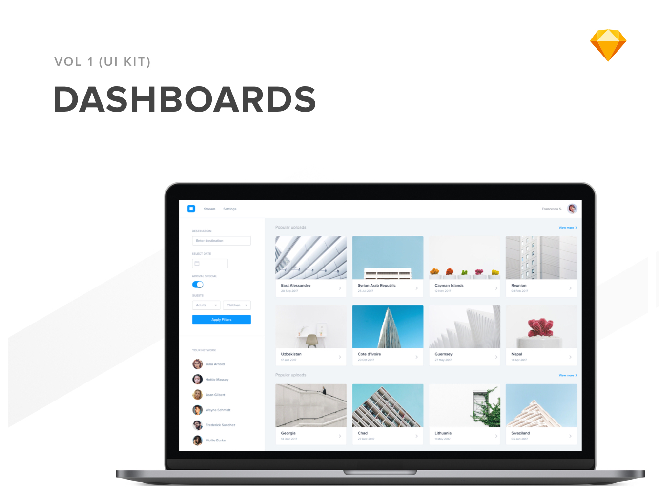 仪表板UI工具包 Web Dashboard UI Kit