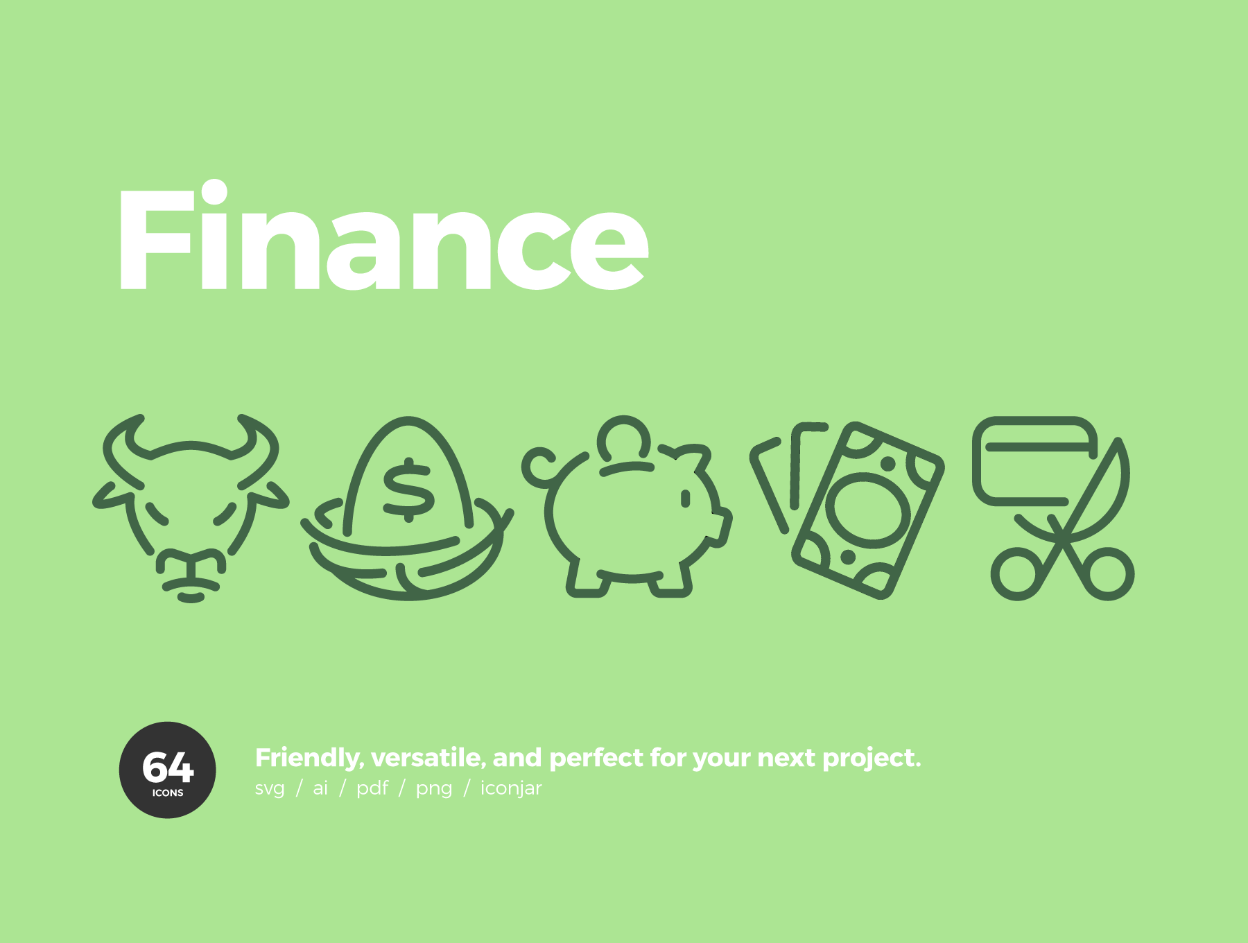 线性财务图标Finance Icons