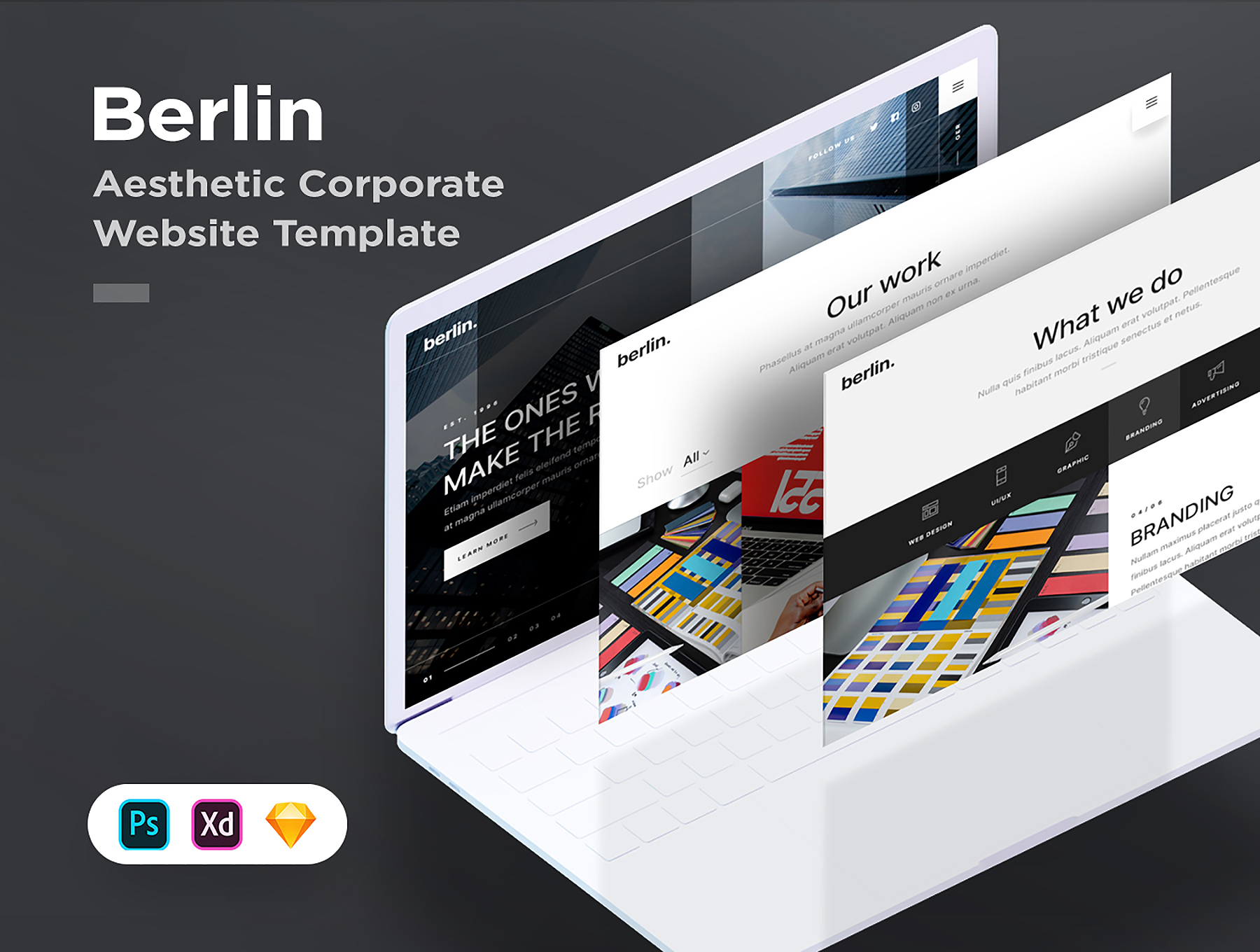 公司电脑软件模板Berlin - Corporate Tem
