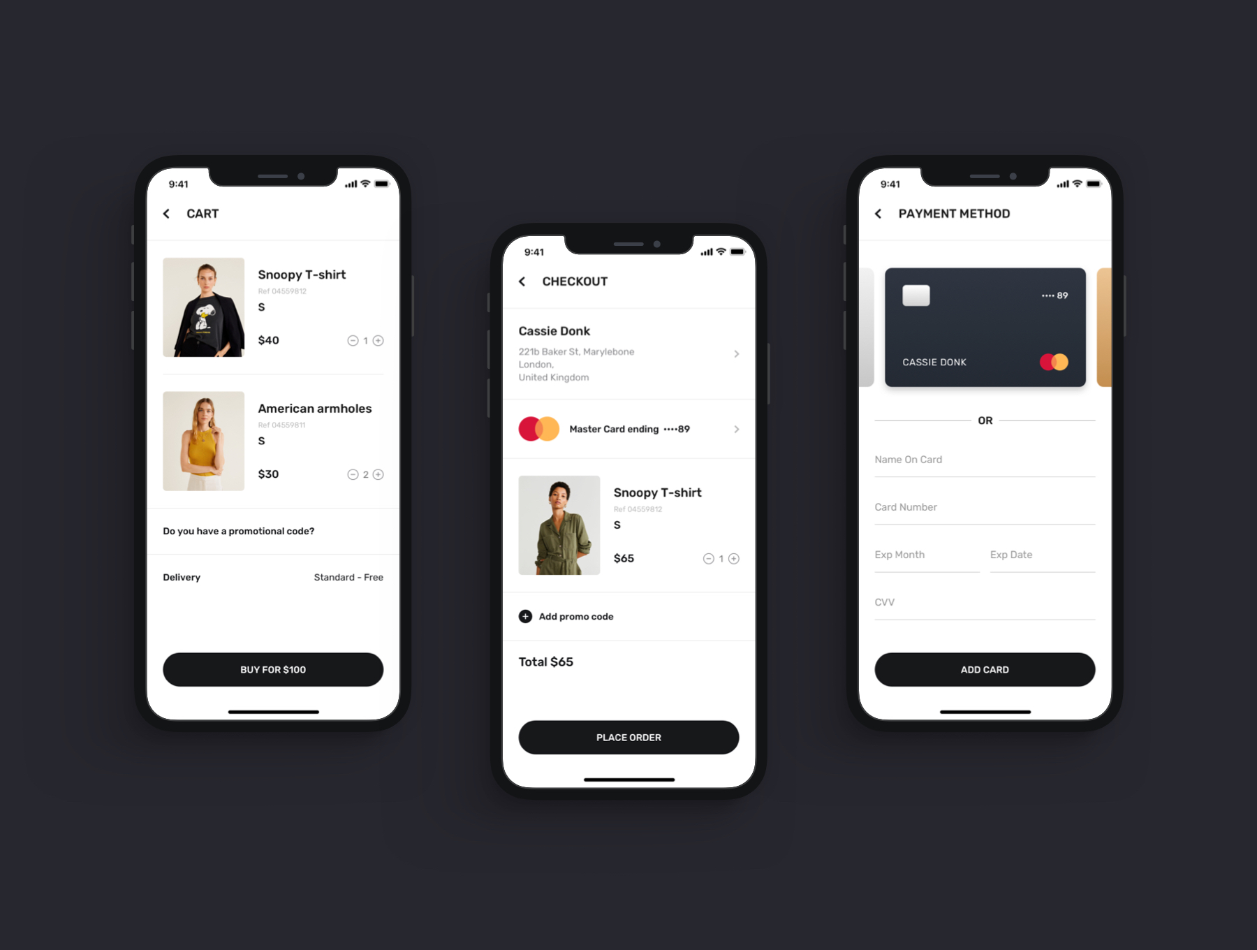 购物应用程序用户界面工具包Shopping App UI K