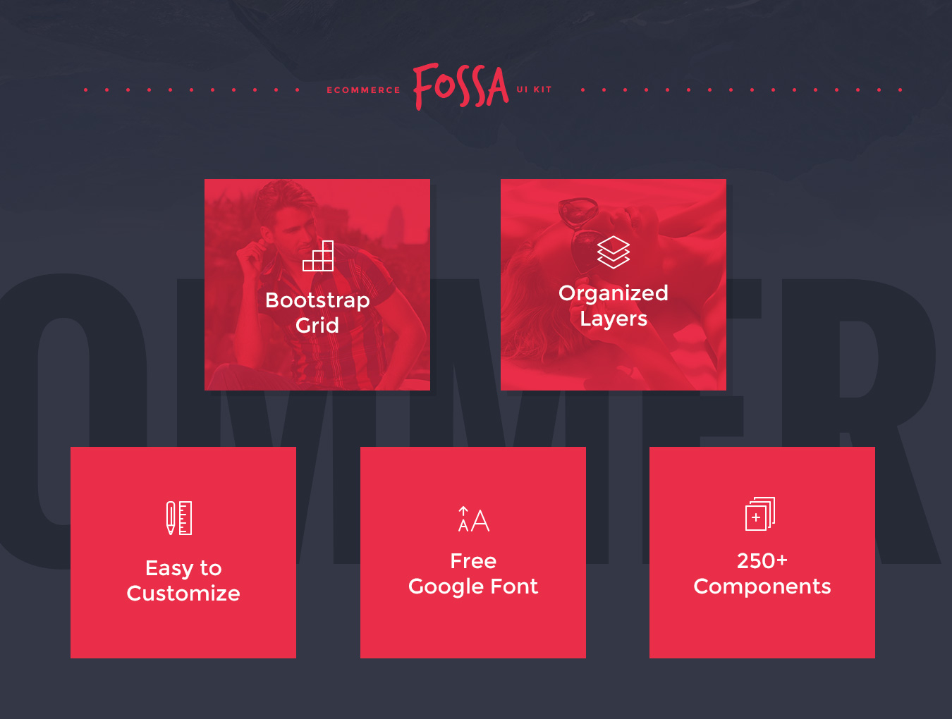 电子商务用户界面工具包Fossa Ecommerce UI