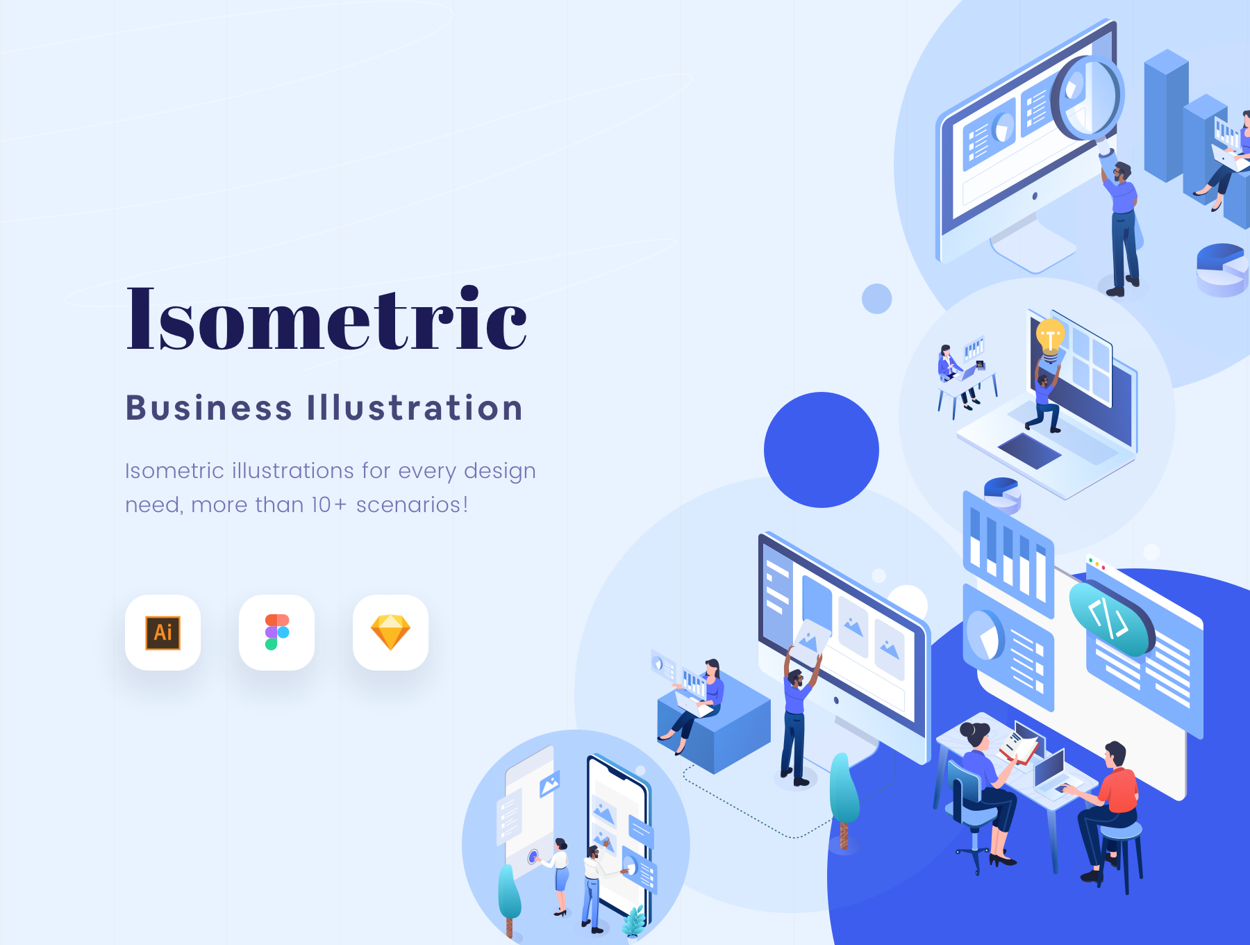 等距商业插图Isometric - Business Ill