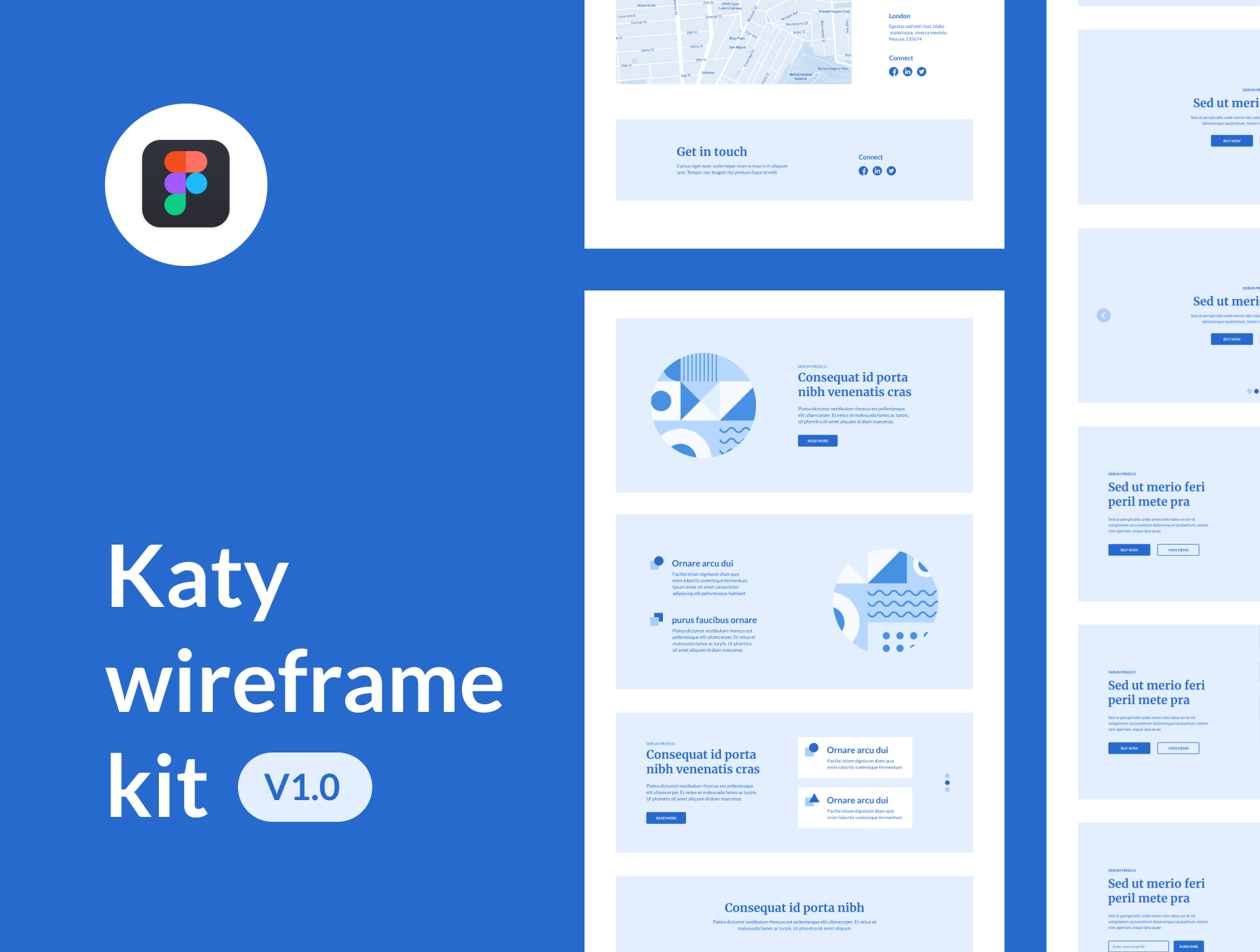 有趣的线框套件Katy wireframe kit