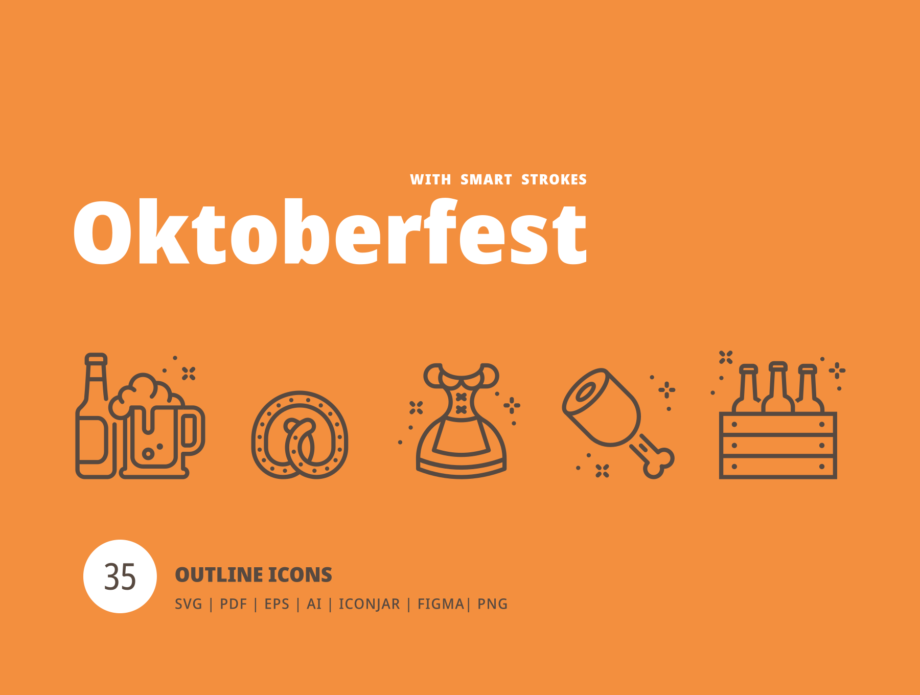 啤酒节创意图标Oktoberfest Icons