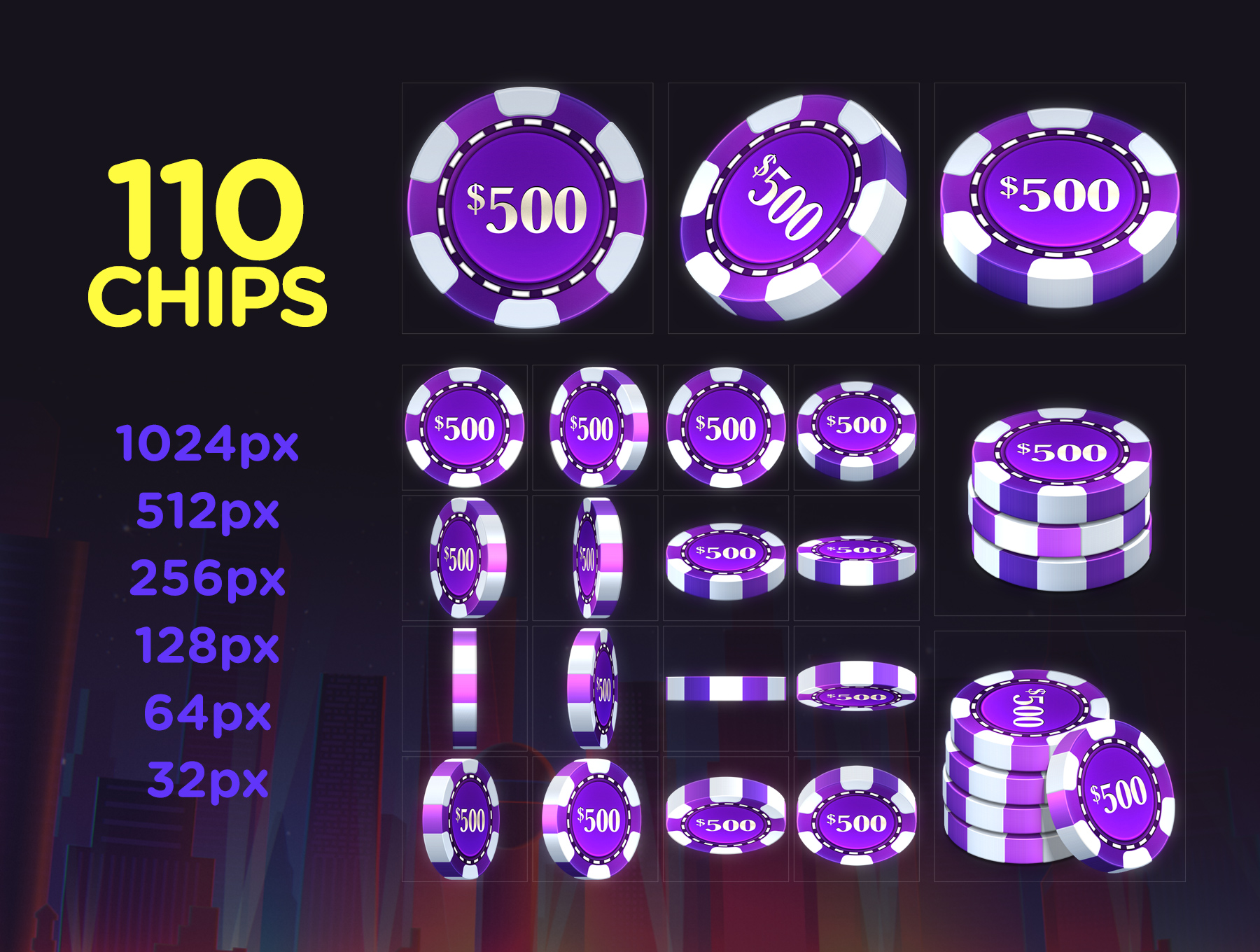 震撼的扑克筹码包Poker Chip Pack 1