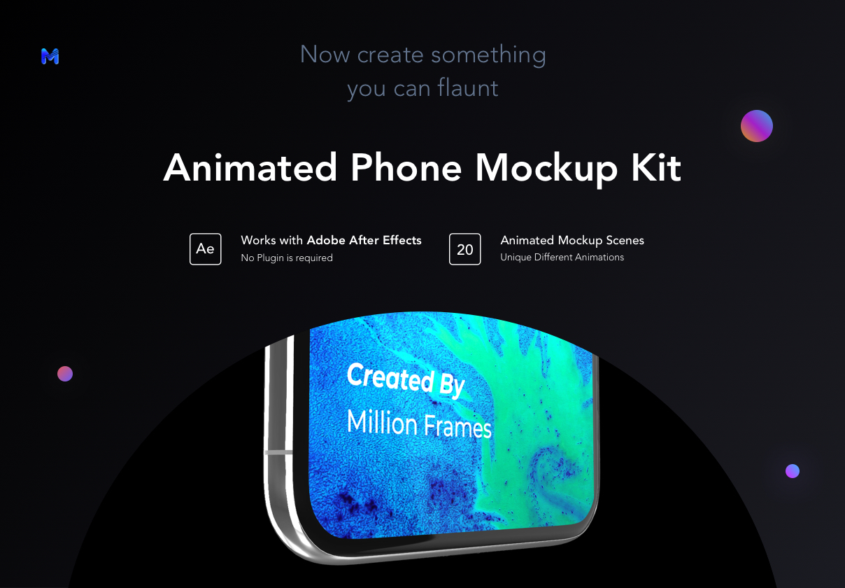 动画手机模型套件Animated Phone Mockup