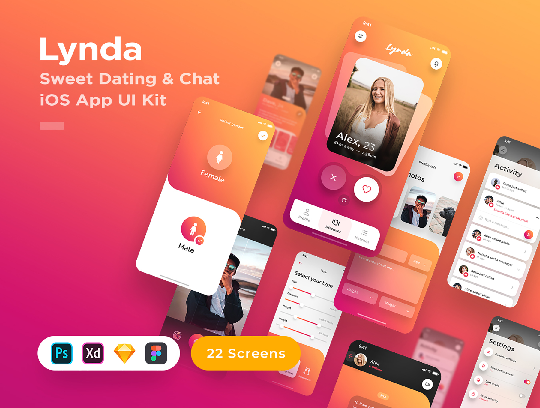 iOS用户界面工具包Lynda Dating iOS UI