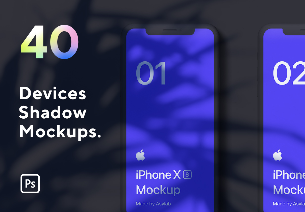 设备阴影模型appDevices Shadow Mockup