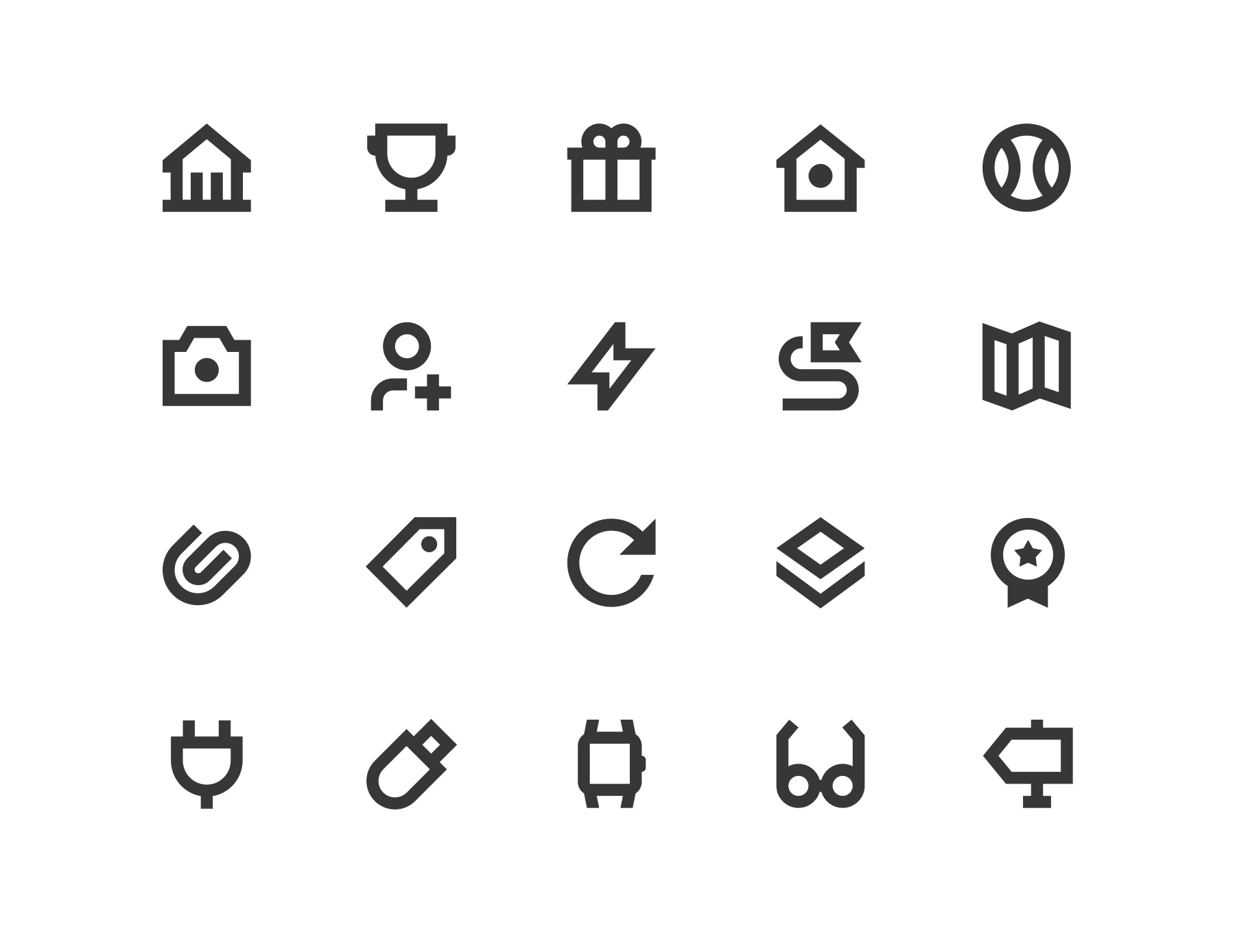 极简轮廓图标Dicut Outlined Icons